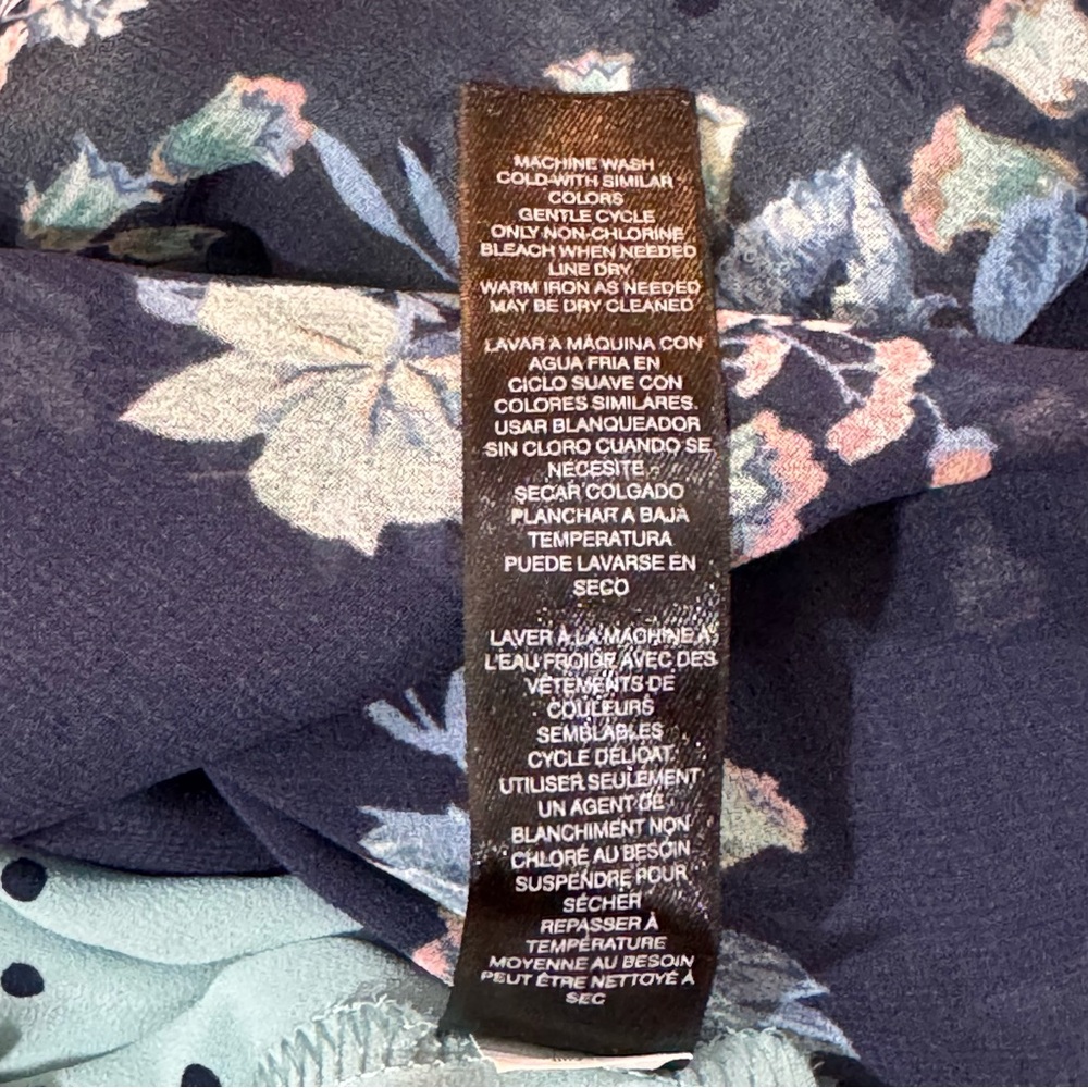 White House Black Market Blue Floral Camisole - Picture 10 of 12